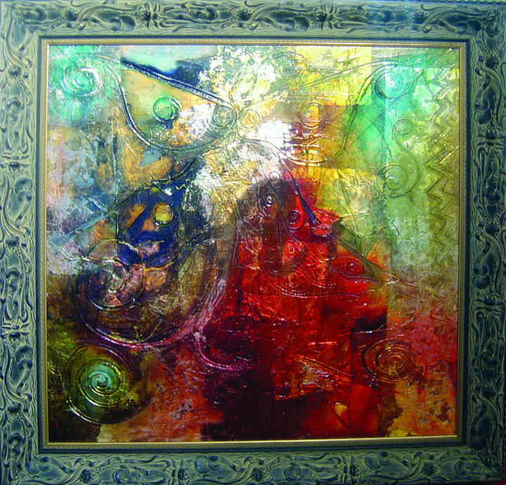Pittura intitolato "symph-lumiere-o.jpg" da Paula Clemence, Opera d'arte originale