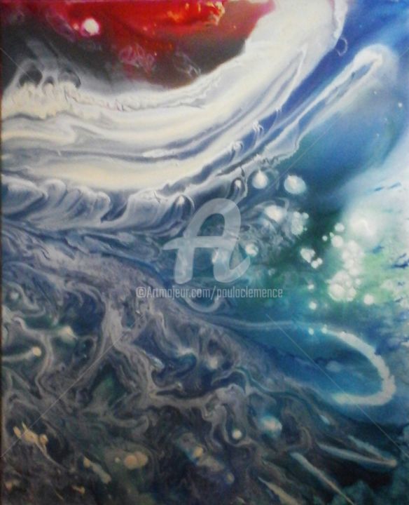 Painting titled "EVAPORATION" by Paula Clemence, Original Artwork