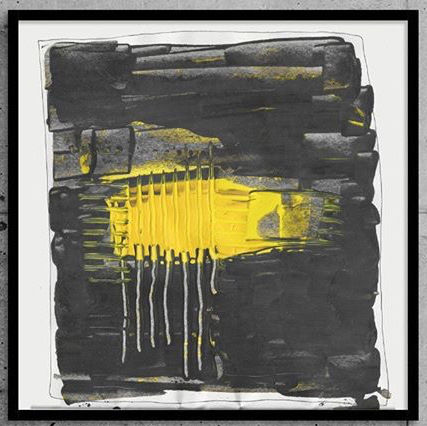 Painting titled "Yellow Monster" by Paul Penchet, Original Artwork, Acrylic