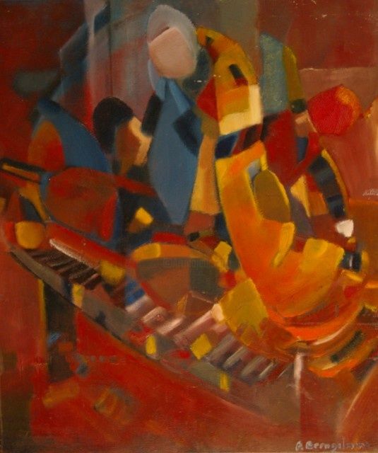Pintura titulada "Convulsion rythmique" por Paul Breugelmans, Obra de arte original