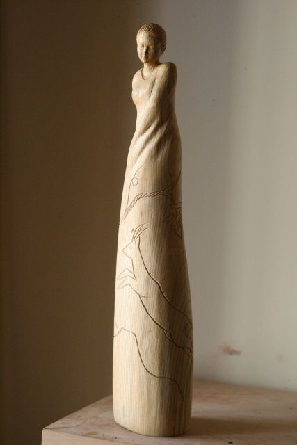 Sculpture intitulée "Shir a Shirim" par Paul Crochat, Œuvre d'art originale, Bois