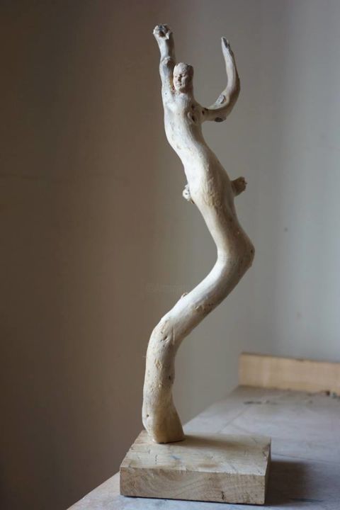 Sculptuur getiteld "le grand ange" door Paul Crochat, Origineel Kunstwerk
