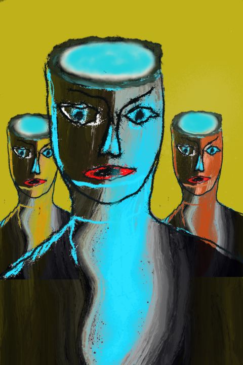 Digital Arts titled "principales sources" by Paul Destaercke, Original Artwork, Digital Painting