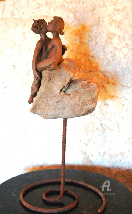 Escultura titulada "en cours de réalisa…" por Paule-Andree Maraval, Obra de arte original, Arcilla