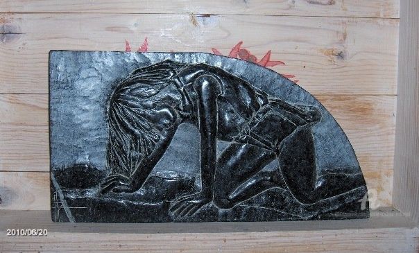 Γλυπτική με τίτλο "bas relief / détail…" από Paule-Andree Maraval, Αυθεντικά έργα τέχνης