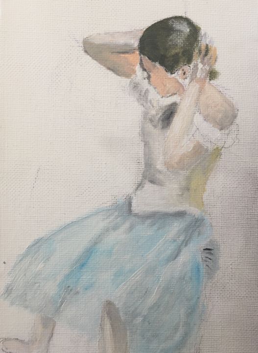 Pittura intitolato "Danseuse" da Paulette Desse, Opera d'arte originale, Acrilico