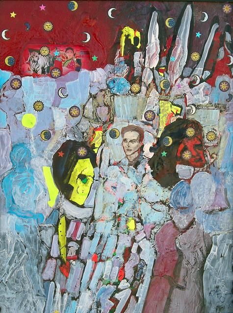 Painting titled "what world is this?" by Paul Freidin, Original Art, Oil