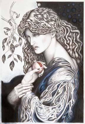 Drawing titled "Homage to Rossetti'…" by Paul Freeman, Original Art,