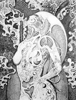 Drawing titled "Kantara" by Paul Freeman, Original Art,
