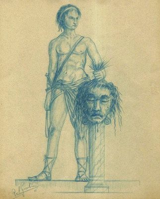 Drawing titled "David" by Paul Gosselin, Original Artwork, Other