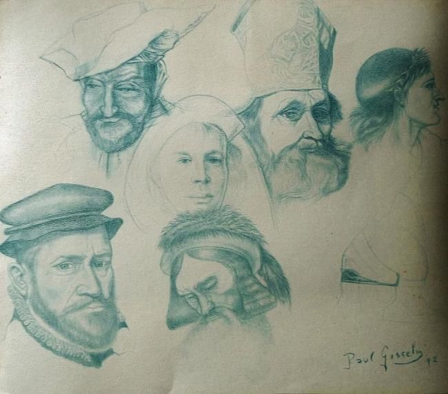 Drawing titled "Oude studietekening" by Paul Gosselin, Original Artwork, Other