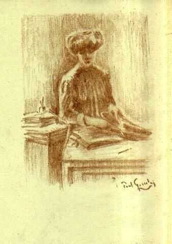 Drawing titled "De Secretaresse  Lu…" by Paul Gosselin, Original Artwork, Other