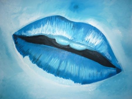 Malarstwo zatytułowany „Ice Cold Lips” autorstwa Paul Horton, Oryginalna praca, Olej