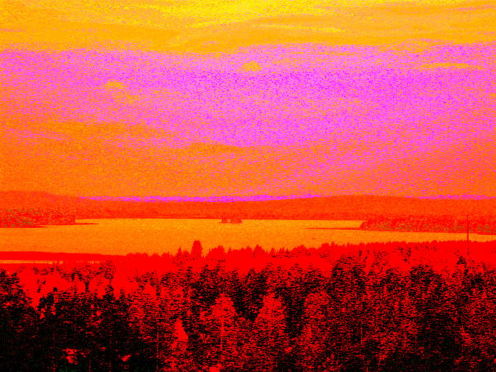 Photography titled "Sunset glow" by Pauli Hyvönen, Original Artwork
