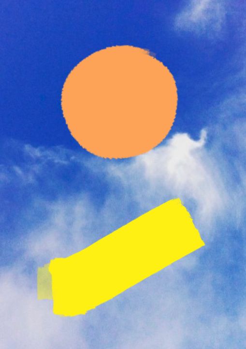 Digital Arts titled "Ciel ouvert" by Pauline Ferrero, Original Art, Digital Painting
