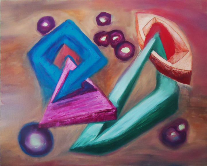 Painting titled "Float" by Paulo Gonzalez, Original Artwork, Oil
