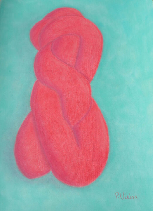 Desenho intitulada "Contorno 1" por Paulo H Vieira, Obras de arte originais, Pastel