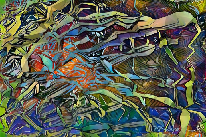 Pintura intitulada "RX nº1" por Paulo Pinheiro, Obras de arte originais, Pintura digital