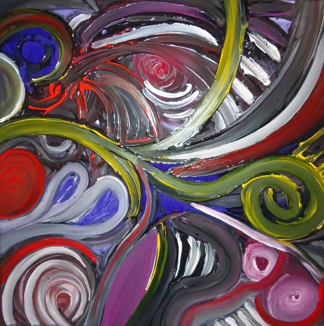 Painting titled "Playing with colour…" by Paulo Fontinha, Original Artwork
