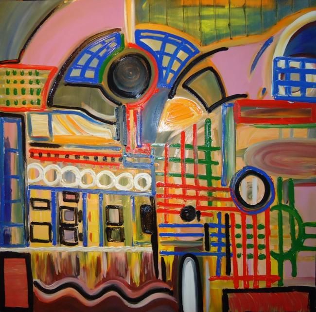 Painting titled "THE JAIL HOUSE" by Paulo Fontinha, Original Artwork