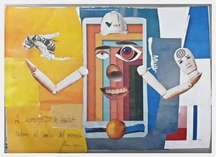 Collages intitolato "A consagração de Ha…" da Paulo Maria Jr., Opera d'arte originale, Collages