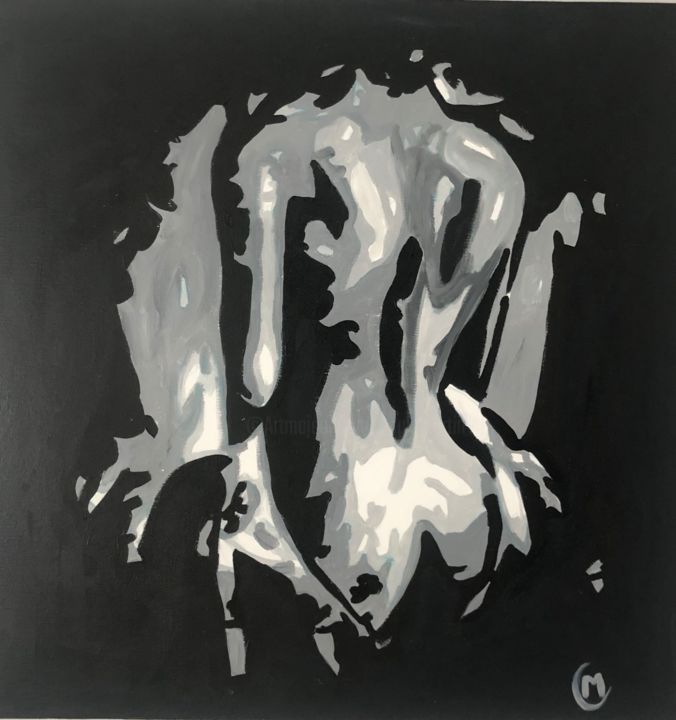Pintura titulada "Artist canvas - Nud…" por Paulo Martin, Obra de arte original, Acrílico