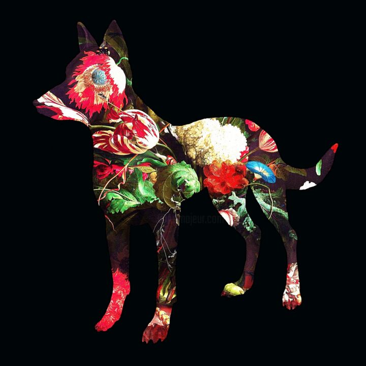 数字艺术 标题为“Canis Lupus Familia…” 由Paulo Vilarinho, 原创艺术品, 照片蒙太奇