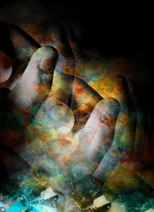 Arts numériques intitulée "Moving Hands" par Paulo Themudo, Œuvre d'art originale, Peinture numérique