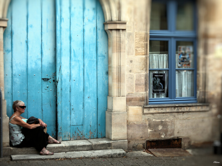 Photography titled "En attendant Einste…" by Paulous, Original Artwork, Digital Photography Mounted on Other rigid panel
