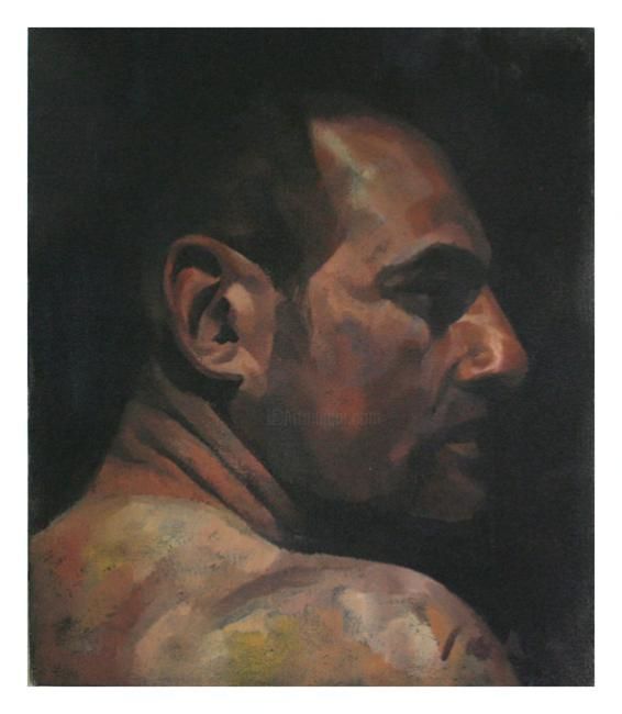 Malerei mit dem Titel "Self Portrait" von Paul Painting, Original-Kunstwerk