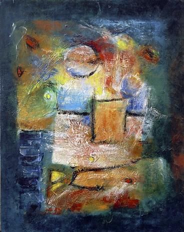 Painting titled "Hommage à Klee" by Paul Surdulescu, Original Artwork