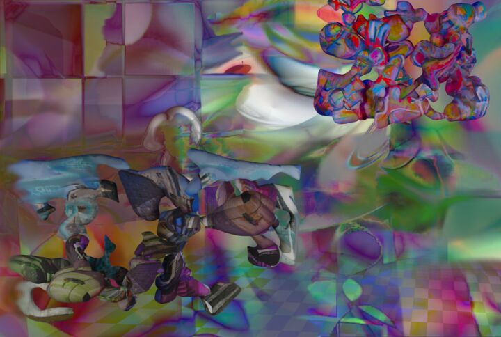 Arts numériques intitulée "intrusion" par Paulyvalent (Paul Elie), Œuvre d'art originale, Modélisation 3D