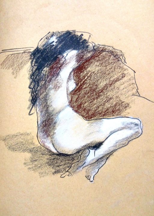 Dessin intitulée "Further" par Pavel Filin, Œuvre d'art originale, Crayon