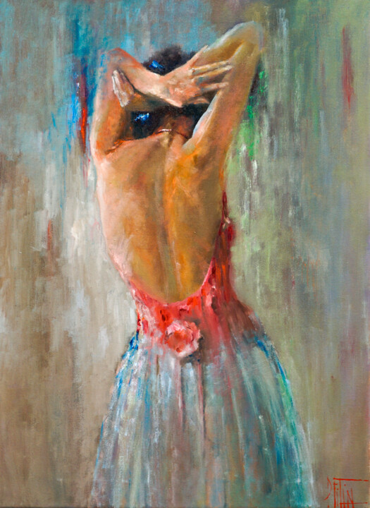 Peinture intitulée "tango" par Pavel Filin, Œuvre d'art originale, Huile Monté sur Châssis en bois