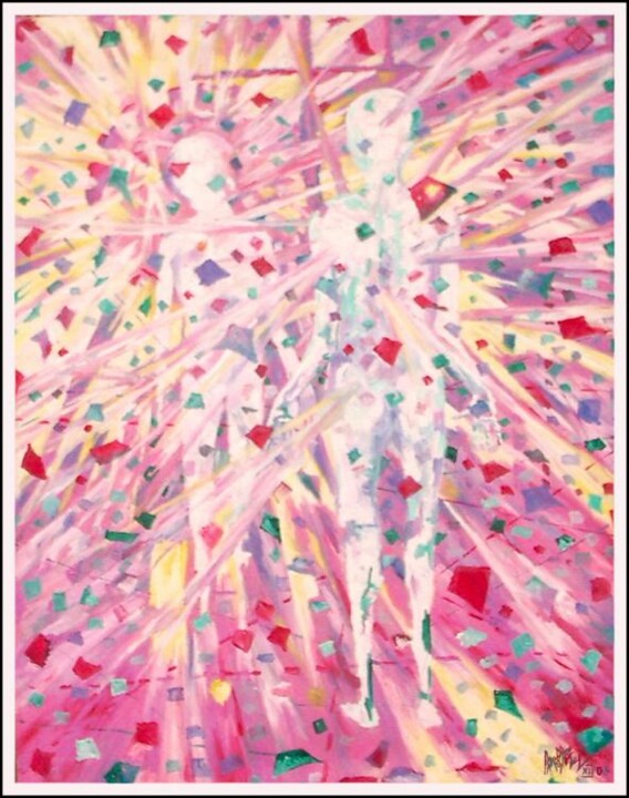 Painting titled "Pink Love" by Pavel Lyakhov, Original Artwork