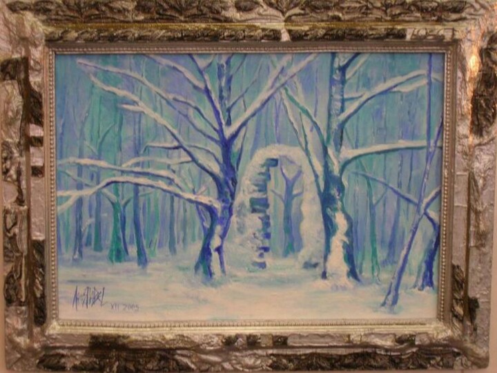 Pintura titulada ""Околдованный лес"…" por Pavel Lyakhov, Obra de arte original