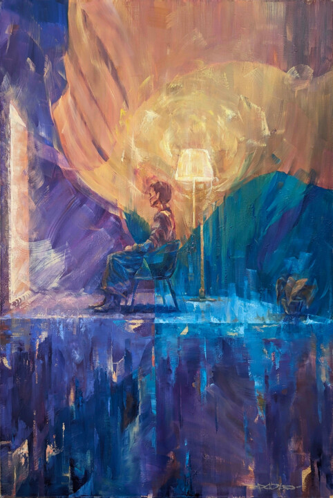 Картина под названием "«Observing The Impu…" - Pavel Nechaev, Подлинное произведение искусства, Масло