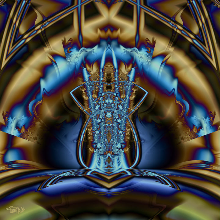 Arte digital titulada "Crystal Blue Persua…" por Jim Pavelle, Obra de arte original, Trabajo Digital 2D
