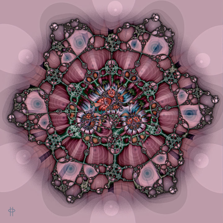 Digital Arts titled "Lavender Sachet" by Jim Pavelle, Original Artwork, 2D Digital Work