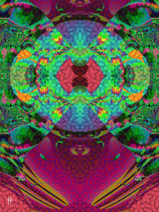 Digital Arts titled "Crab Nebula" by Jim Pavelle, Original Artwork, 2D Digital Work