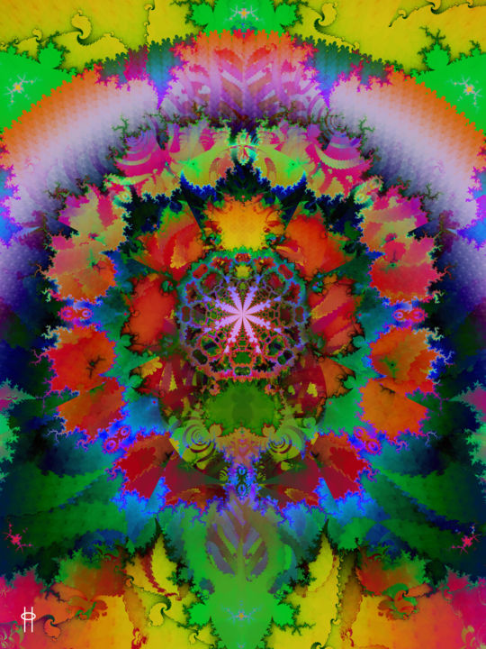 Digital Arts titled "Rainbow Salad" by Jim Pavelle, Original Artwork, 2D Digital Work