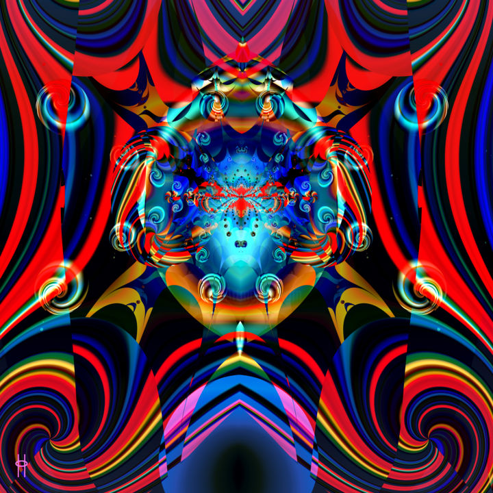 Artes digitais intitulada "Swirl" por Jim Pavelle, Obras de arte originais, Trabalho Digital 2D