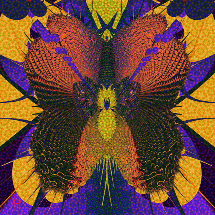 Digital Arts titled "Monarch" by Jim Pavelle, Original Artwork, 2D Digital Work