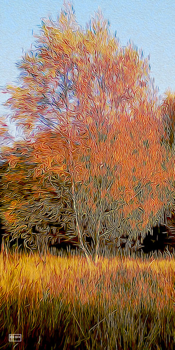 Digital Arts titled "Autumn Fires" by Jim Pavelle, Original Artwork
