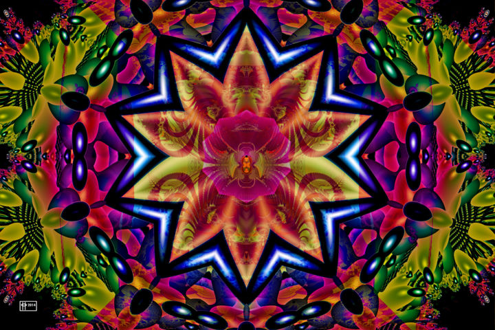 Digital Arts titled "Spirit Orchid" by Jim Pavelle, Original Artwork, 2D Digital Work