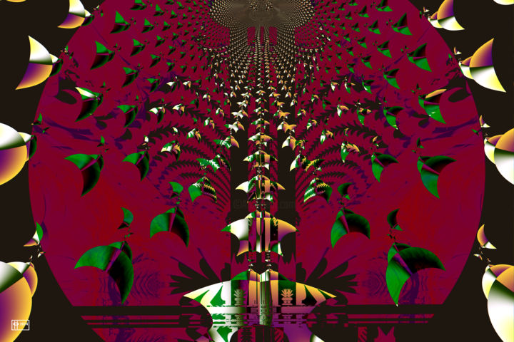 Digitale Kunst mit dem Titel "Arriving - Gate 56.…" von Jim Pavelle, Original-Kunstwerk, 2D digitale Arbeit