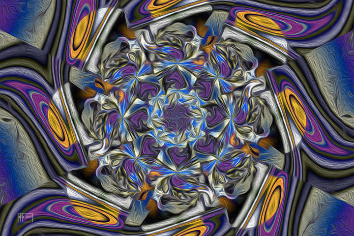 Digital Arts titled "Purple Rain" by Jim Pavelle, Original Artwork, 2D Digital Work