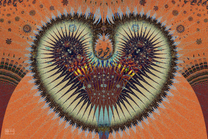 Digital Arts titled "Artichoke Heart" by Jim Pavelle, Original Artwork, 2D Digital Work