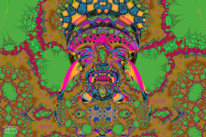 Digital Arts titled "Rastafari Vision (C…" by Jim Pavelle, Original Artwork, 2D Digital Work