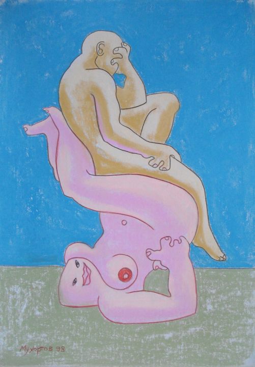 Рисунок под названием "Базис" - Павел Мухортов, Подлинное произведение искусства, Пастель
